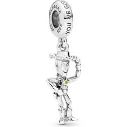 Pandora Disney Pixar Toy Story Woody Dangle Charm - Silver/Yellow