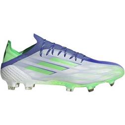 Adidas X Speedflow.1 Adizero Firm Ground Boots - Cloud White/Screaming Green/Sonic Ink