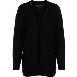 Vero Moda Long Knitted Cardigan - Black