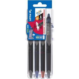 Pilot Frixion Set2Go Rollerball Synergy Clicker Basic Pens 4-pack