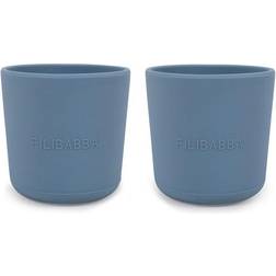 Filibabba Silicone Cup 2-pack Powder Blue
