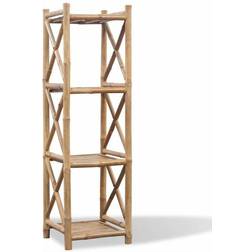 vidaXL Bamboo Book Shelf 46.1"