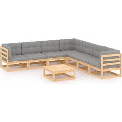 vidaXL 3076879 Loungesett, 1 Bord inkl. 7 Soffor