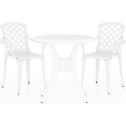 vidaXL 3070582 Bistro Set, 1 Table incl. 2 Chairs