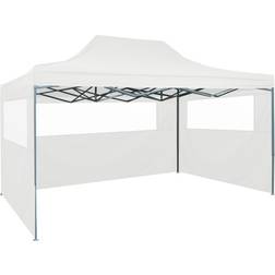 vidaXL Foldable Patry Tent with 3 Sidewalls