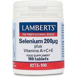 Lamberts Selenium 200µg plus Vitamins A + C + E 100 Stk.