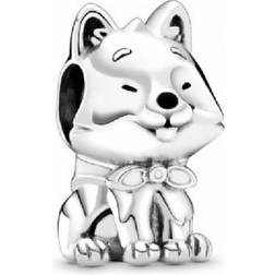 Pandora Japanese Akita Inu Dog Charm - Silver/Multicolour