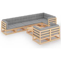 vidaXL 3076719 Loungesett, 1 Bord inkl. 8 Soffor