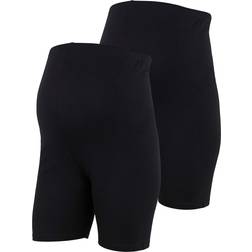 Mamalicious MLlenna Maternity Shorts 2-pack Black/Black (20012685)