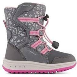 Geox J Roby GB Wpf - Dk Grey/Pink