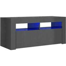 vidaXL High Gloss with LED TV-benk 90x40cm