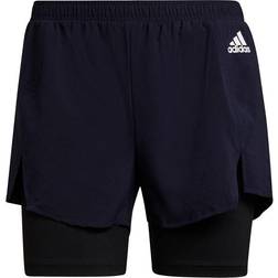 Adidas Primeblue Designed To Move 2-in-1 Shorts Women - Legend Ink/White