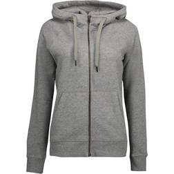 ID Core Full Zip Ladies Hoodie - Grey Melange