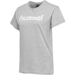 Hummel Women's Cotton Logo T-Shirt - Grey