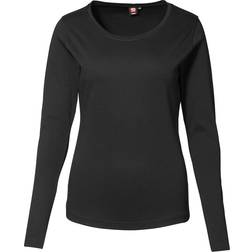 ID Ladies Interlock Long Sleeved T-shirt - Black