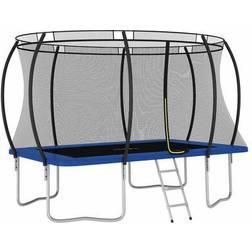 vidaXL Trampoline Rectangular 335x244cm + Safety Net + Ladder