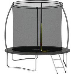 vidaXL Trampoline Round 244cm + Safety Net + Ladder