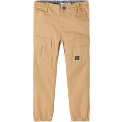 Name It Cotton Twill Cargo Trousers - Brown/Kelp (13190673)