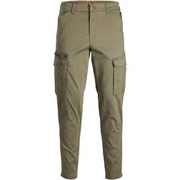 Jack & Jones Ace Dex Tapered Cargo Pants - Green/Dusty Olive