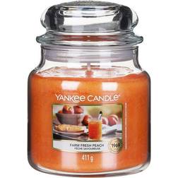 Yankee Candle Farm Fresh Peach Medium Duftkerzen 411g