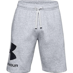 Under Armour Rival Fleece Big Logo Shorts - Mod Grey Light Heather/Black