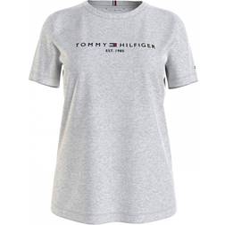 Tommy Hilfiger Essential Crew Neck Logo T-shirt - Light Grey