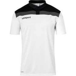 Uhlsport Offense 23 Polo Shirt - White/Black/Anthracite