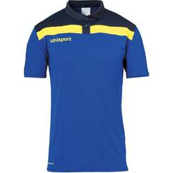 Uhlsport Offense 23 Polo Shirt - Azurblue/Navy/Lime Yellow