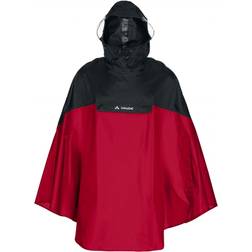 Vaude Covero II Rain Poncho - Indian Red