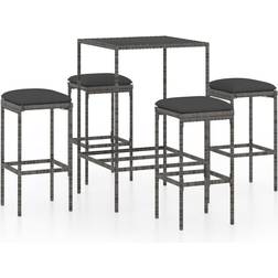 vidaXL 3064821 Outdoor Bar Set, 1 Table incl. 4 Chairs