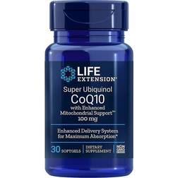 Life Extension Super Ubiquinol CoQ10 with Enhanced Mitochondrial Support 100mg 60 Stk.