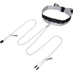 Fifty Shades of Grey Play Nice Satin Collar & Nipple Clamps