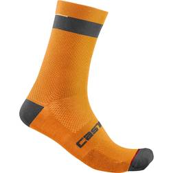 Castelli Alpha 18 Socks Men - Brilliant Orange/Black