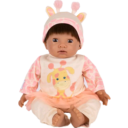 Tiny Treasures Brown Haired Doll Giraffe Outfit