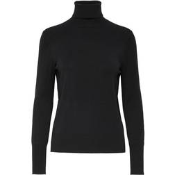 Only Venice Rollneck Knitted Pullover - Black/Black