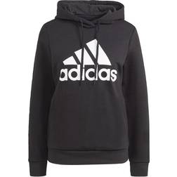 Adidas Women's Loungewear Essentials Logo Fleece Hoodie - Black/White