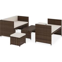 vidaXL 48133 Lounge-Set, 1 Bord inkl. 2 Soffor