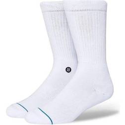 Stance Icon Crew Socks - White/Black