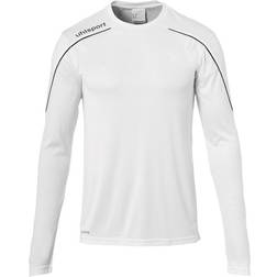 Uhlsport Stream 22 Long Sleeve T-shirt Unisex - White/Black