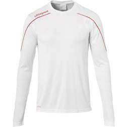 Uhlsport Stream 22 Long Sleeve T-shirt Unisex - White/Red