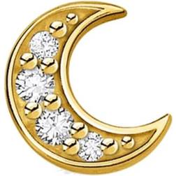 Thomas Sabo Moon Pavé Single Ear Stud - Gold/Transparent