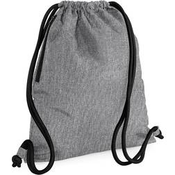 BagBase Icon Gymsac - Grey Marl/Black