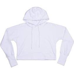 Mantis Cropped Hoodie - White