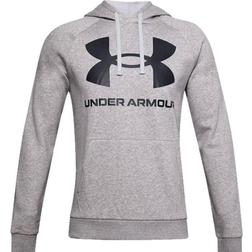 Under Armour Rival Fleece Big Logo Hoodie - Mod Gray Light Heather/Black