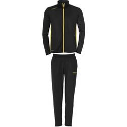 Uhlsport Essential Classic Tracksuit Unisex - Black/Lime Yellow