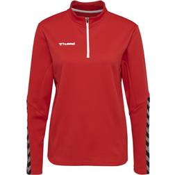 Hummel Authentic Half-Zip Sweatshirt Woman - True Red