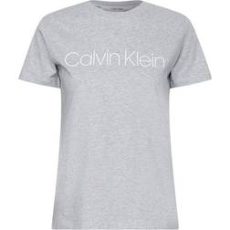 Calvin Klein Organic Cotton Logo T-Shirt - Light Grey Heather