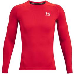 Under Armour Men's Heatgear Long Sleeve Top - Red/White