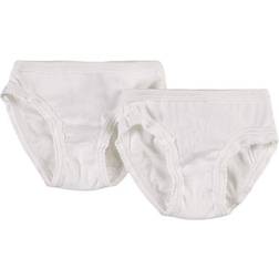 Petit Bateau Girl's Briefs 2-Pack - White (A01FX00060)