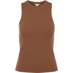 Object Jamie Round Neck Sleeveless Top - Partridge